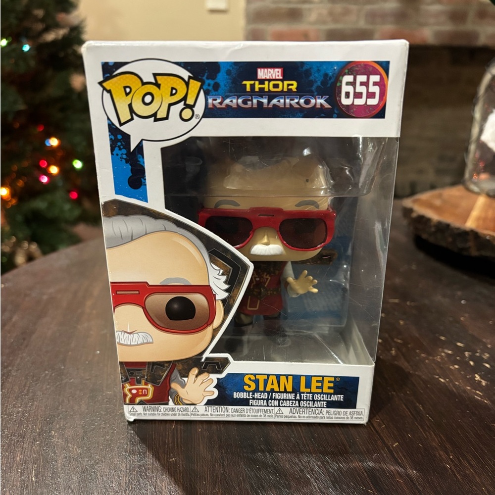 Funko Pop! Vinyl STAN LEE Marvel THOR RAGNAROK Bobble Head Toy #655